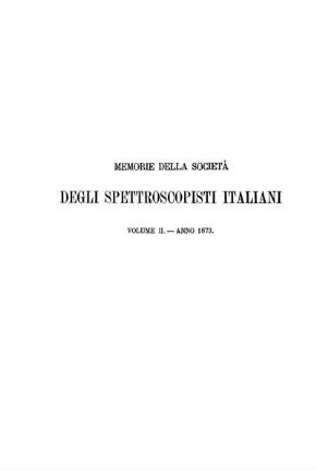 2: Memorie della Società degli Spettroscopisti Italiani