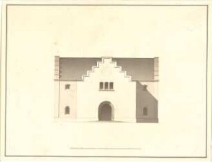 Gärtner, Friedrich von; München; Bockkeller - Aufriss
