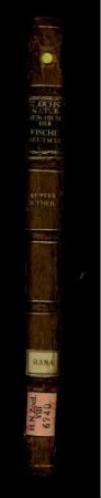 Dritter Theil, Taf: Marcus Elieser Bloch's oeconomische Naturgeschichte der Fische Deutschlands. Dritter Theil