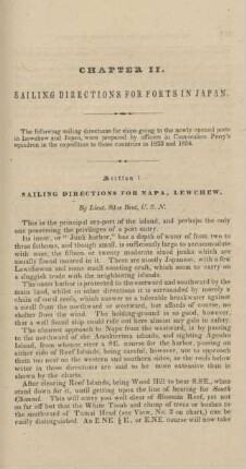 Chapter II. Sailing directions for ports in Japan