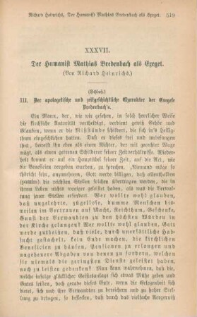 519-537 Der Humanist Mathias Bredenbach als Exeget : III.