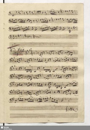 703. Aria: Allor che di marito / Naumann, J.G.