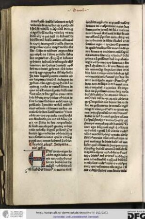 Explicit prologus. Incipit Daniel propheta.