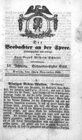 46. Stueck, 15. November 1852