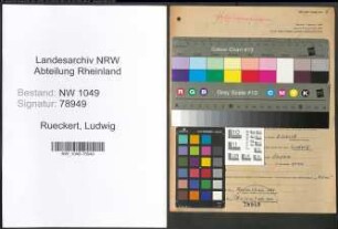 Entnazifizierung Ludwig Rueckert , geb. 24.06.1898 (Angestellter)