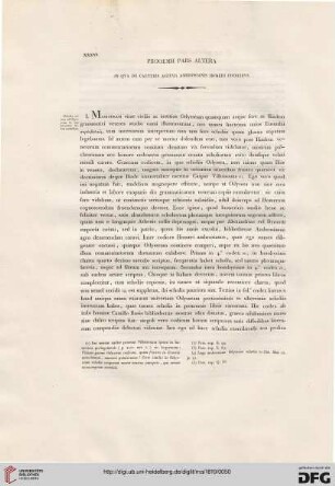 Prooemii pars altera: In qua de caeteris agitur Ambrosianis Homeri codicibus