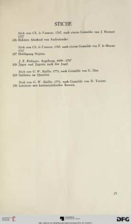 Stiche (Nr. 226-230)