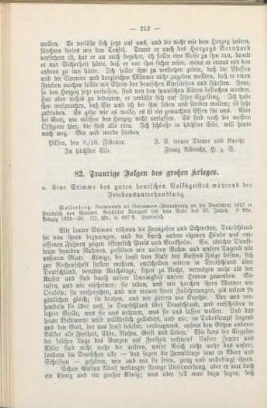 82. Traurige Folgen des großen Krieges.