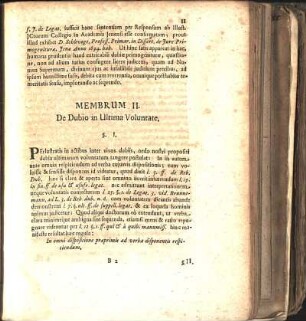 Membrum II. De Dubio in Ultima Voluntate.