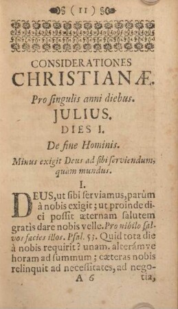 Considerationes Christianæ.