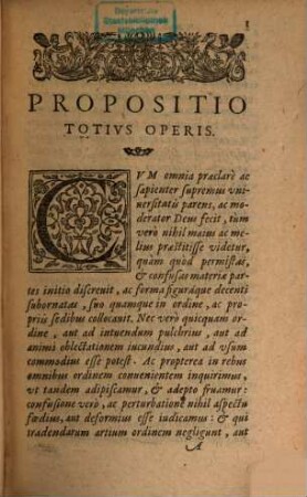 Universa Naturae Theatrum : in quo rerum omnium effectrices causae et fines contemplantur et continuae series quinque libris discutiuntur