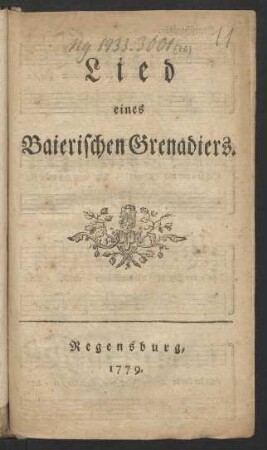 Lied eines Baierischen Grenadiers