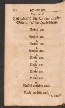Cap. XX. Enthaltend die Commando-Wörter / ...