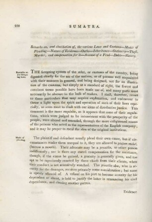 Remarks on, and elucidation of, the various laws and customs. - ...