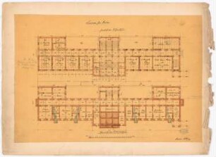 Lehrerseminar Fidicinstraße, Berlin-Kreuzberg: Seminargebäude: Grundriss Keller, EG