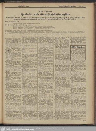 XVI. Abschnitt.Handelsregister; Genossenschaftsregister