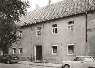 Belgern, Lindenstraße 27. Wohnhaus, Ackerbürgerhaus (1834, verändert). Straßenansicht