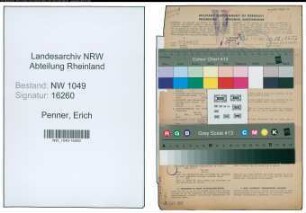 Entnazifizierung Erich Penner , geb. 05.05.1900 (Architekt)