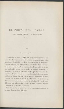 El poeta del hombre - (Conclusión) : vida y obra de Pedro B. Palacios (Almafuerte)
