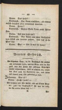 Viertes Gespräch