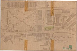 Fischer, Theodor; Rosenheim; Kunstmühle - Lageplan