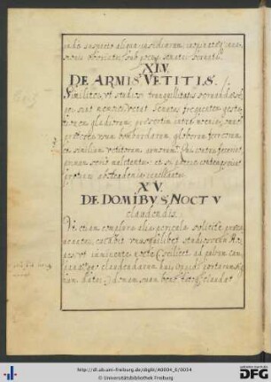 [fol. 14] De domibus noctu claudendis