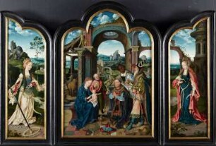Triptychon mit der Anbetung der Könige