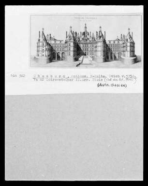 Chambord (Loir-et-Cher), Schloss, Nordseite