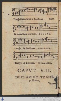 Caput VIII. De Clavium Transpositione