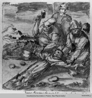 La Franceschina : Martyrium eines Franziskaners durch Kreuzigung