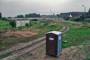 Grenzdenkmal Hötensleben, es umfasst ein original erhaltenes Teilstück der Grenzanlagen der DDR in Hötensleben in Sachsen-Anhalt. 1993