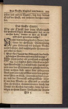 Das fünffte Capitel.