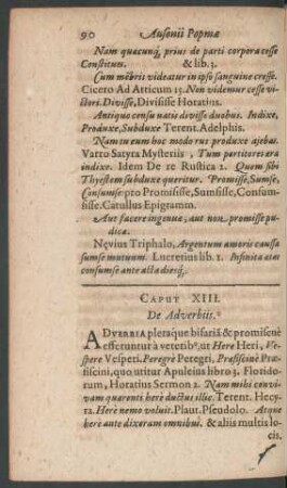 Caput XIII. De Adverbiis.