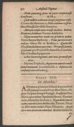 Caput XIII. De Adverbiis.