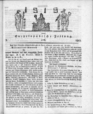 Reformations-Almanach für Luthers Verehrer auf das evangelische Jubeljahr 1817 / h[erausgegeben] v[on] Fr[iedrich] Keyser. - Erfurt : Keyser, 1817