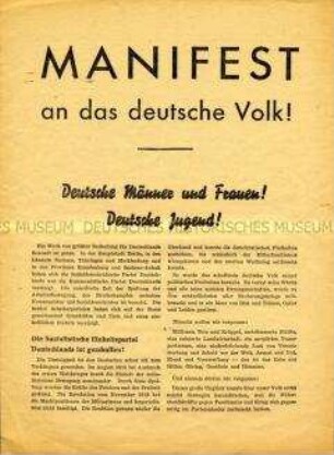 Programmatisches Dokument der SED vom Vereinigungsparteitag