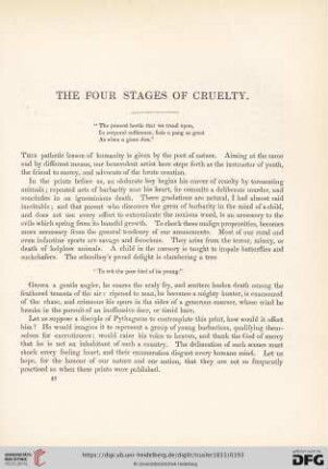 The four stages of cruelty