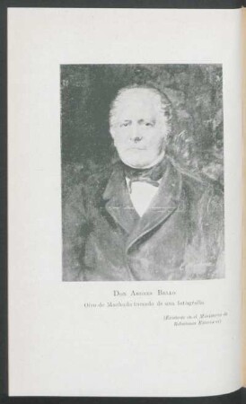 [Retrato de] don Andrés Bello