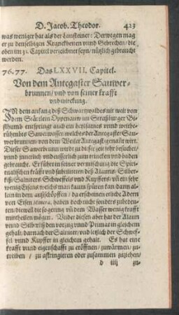 Das LXXVII. Capitel.