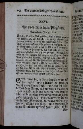 XXVI. Am zweyten heiligen Pfingsttage.
