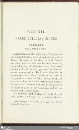 Part XII. Rarer building stones
