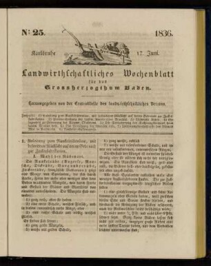 No 25. 1836. 17. Juni