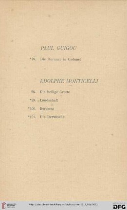 Adolphe Monticelli (Nr. 98-101)