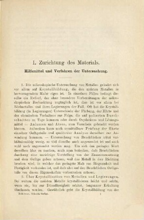 Das mikroskopische Gefüge der Metalle und Legierungen : vergleichende Studien ; mit 3 Figuren im Text und 123 Figuren auf 16 Tafeln