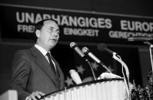 Freiburg: Stadthalle; Europatage Paneuropa-Union, Ansprache