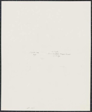 Icones Professorum Marpurgensium — Bildnis des Jakob Sengler (1799-1878) — Rückseite