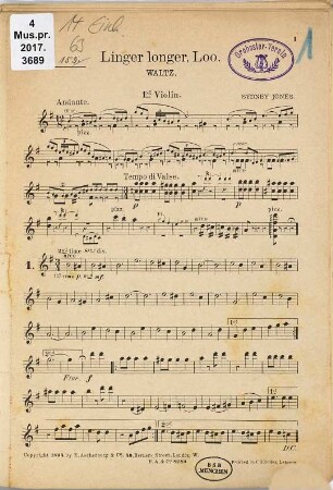 Linger longer, Loo : waltz
