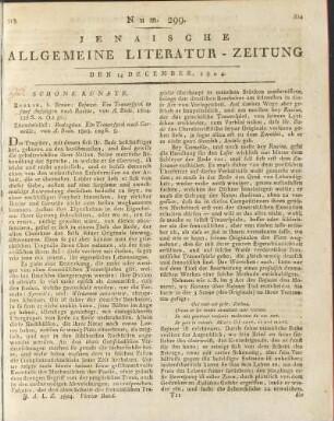 Num. 299. Den 14. December 1804