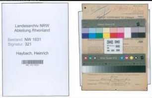 Entnazifizierung Heinrich Haybach , geb. 14.03.1878 ()
