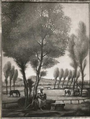 Hannoversche Landschaft : Seener, Bruno: Hannoversche Landschaft. Ölgemälde, vor 1935